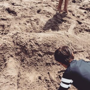 Jolene Blalock Instagram - Relaxing day at the beach. The big sand blob is me. #springbreak2019 #woohoo