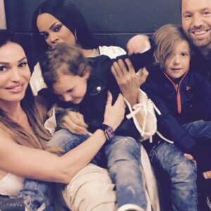 Jolene Blalock Instagram - My boy afraid to sit on @badgalriri  lap for a lil photo. #Brooklyn #Rihanna #xoxo