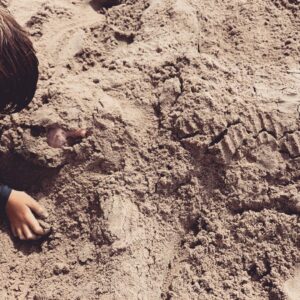 Jolene Blalock Instagram - Relaxing day at the beach. The big sand blob is me. #springbreak2019 #woohoo