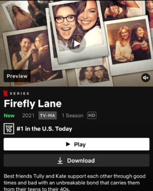 Jon Ecker Instagram - Thanks for streaming Firefly Lane to #1 on @netflix !!! Have a great weekend. 🍻 🔥🪰🛣 
.
.
.
#fireflylane #netflix #netflixandchill