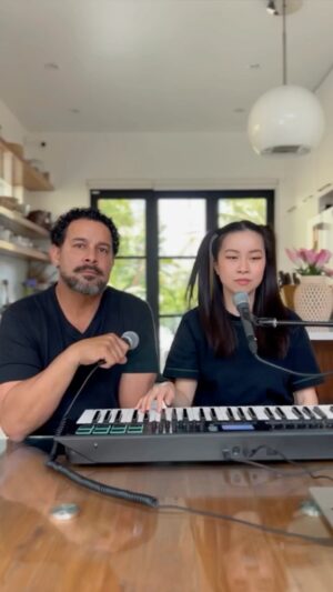Jon Huertas Instagram - When your voice coach is also an amazing singer/songwriter! Thanks @nihaoelise for indulging me and keeping my chords tight…and guys make sure you check out Elise’s latest Album PHASES that just dropped!!! It’s so good!

You know We had filet that #falsetto, out her trying to gain on @HarryStyles & @OfficialAha!!! 
#AsItWas #TakeOnMe #HarryStyles #A-ha