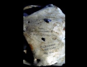 Jon Krakauer Instagram - Happy Birthday Chris McCandless! He would be 56 years old. 1st photo: Chris cut his hair and shaved off his beard on July 3, 1992 in anticipation of his return to civilization. 2nd photo: The “to do” list he wrote on a strip of birch bark before leaving the bus. 3rd photo: Journal he wrote in the back of his book about edible plants. 4th photo: Grizzly bear skull he inscribed while living in the bus. 5th photo: Postcard he sent before heading into the wild. 6th photo: The bus flying out of the wild in June 2020. [Photos 1, 2, and 3 courtesy @carinemccandless. Photos 4 and 5 by me. Photo 6 courtesy Alaska National Guard.]
 
The bus has been restored to the way it was in 1992 and will be exhibited at the University of Alaska Museum of the North. Many of Chris’s possessions will also be exhibited. 
 
A fascinating article by Eva Holland—and a similarly fascinating podcast that includes commentary by Chris’ sister Carine—recount the long, strange saga of Bus 142 and explain how it ended up where Chris encountered it.  Hit link in my profile to read and listen.