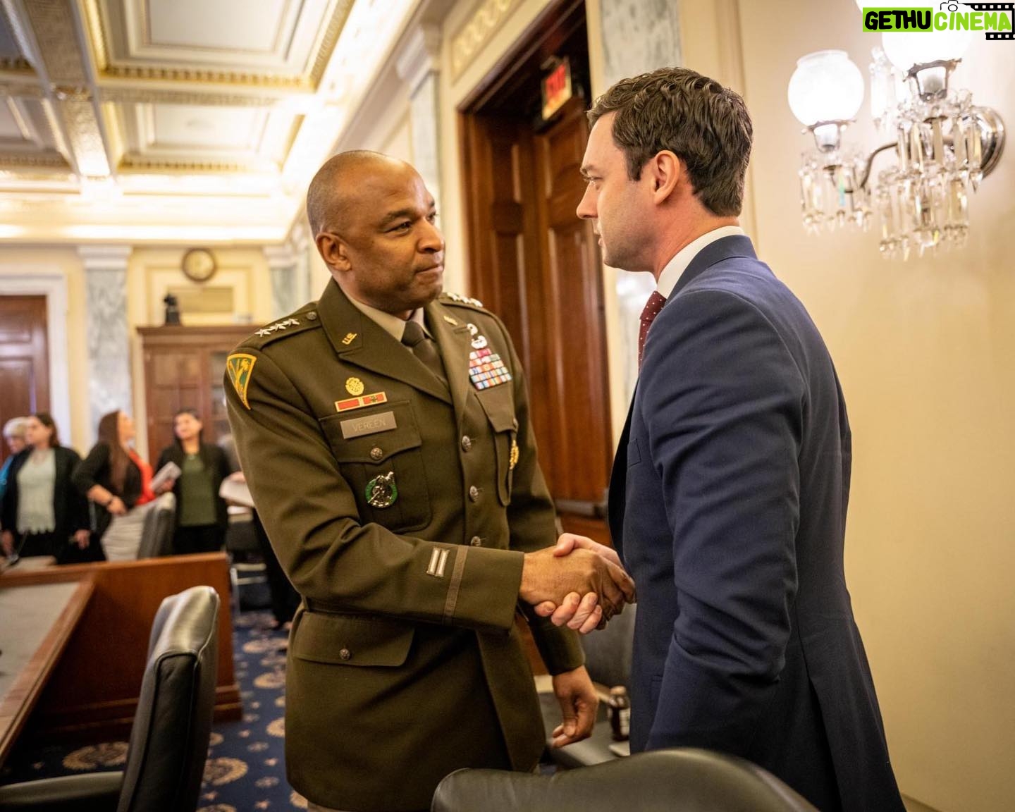Jon Ossoff - 6.8K Likes - Grateful for the military families and Army leaders who participated in today’s Oversight Session focused on the health and safety of families living on post at Ft. Gordon.