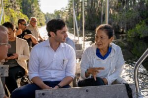 Jon Ossoff Instagram - A pleasure hosting @SecDebHaaland today at Georgia’s Okefenokee National Wildlife Refuge, a precious place we must protect!