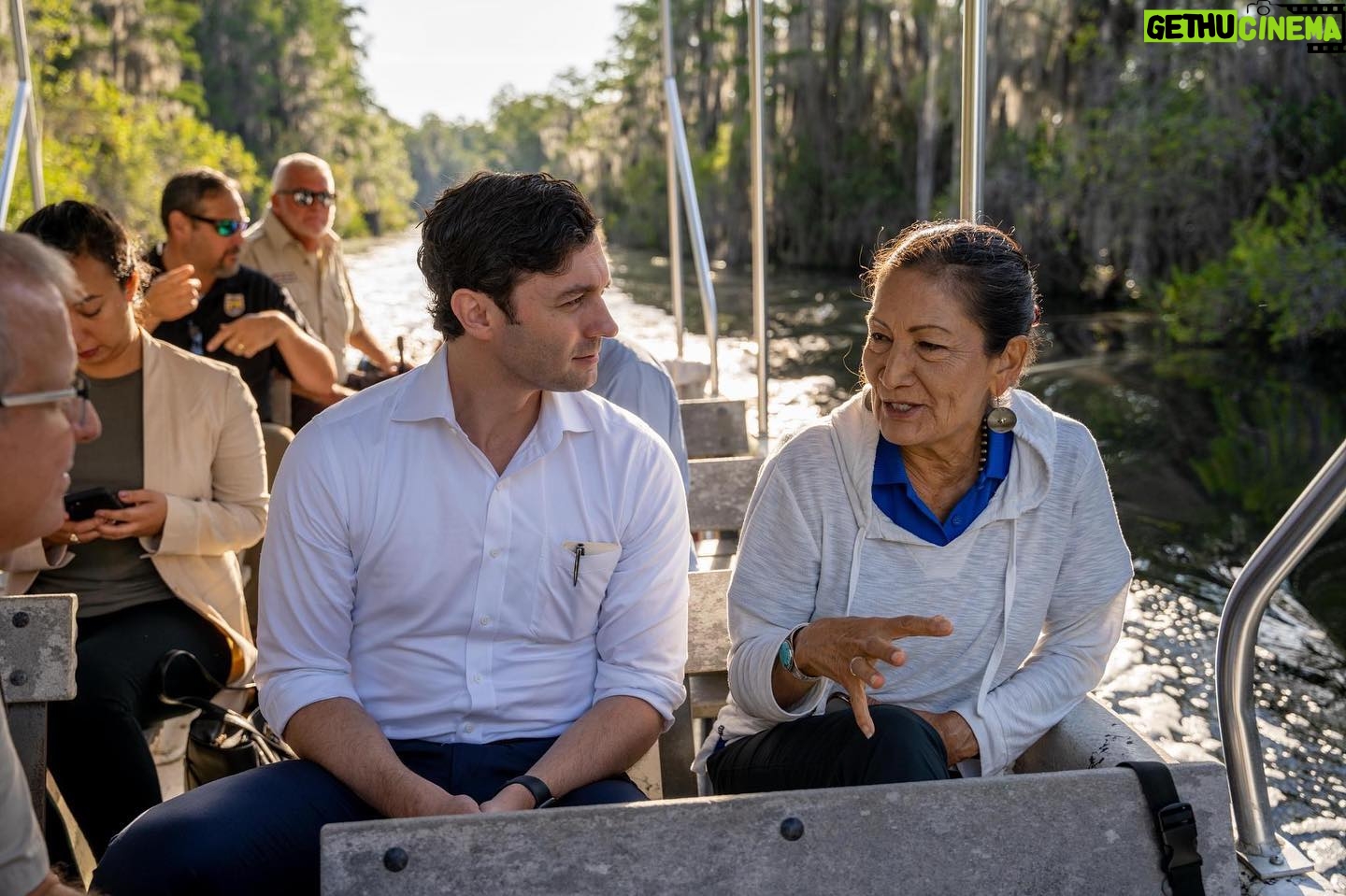 Jon Ossoff - 10.4K Likes - A pleasure hosting @SecDebHaaland today at Georgia’s Okefenokee National Wildlife Refuge, a precious place we must protect!