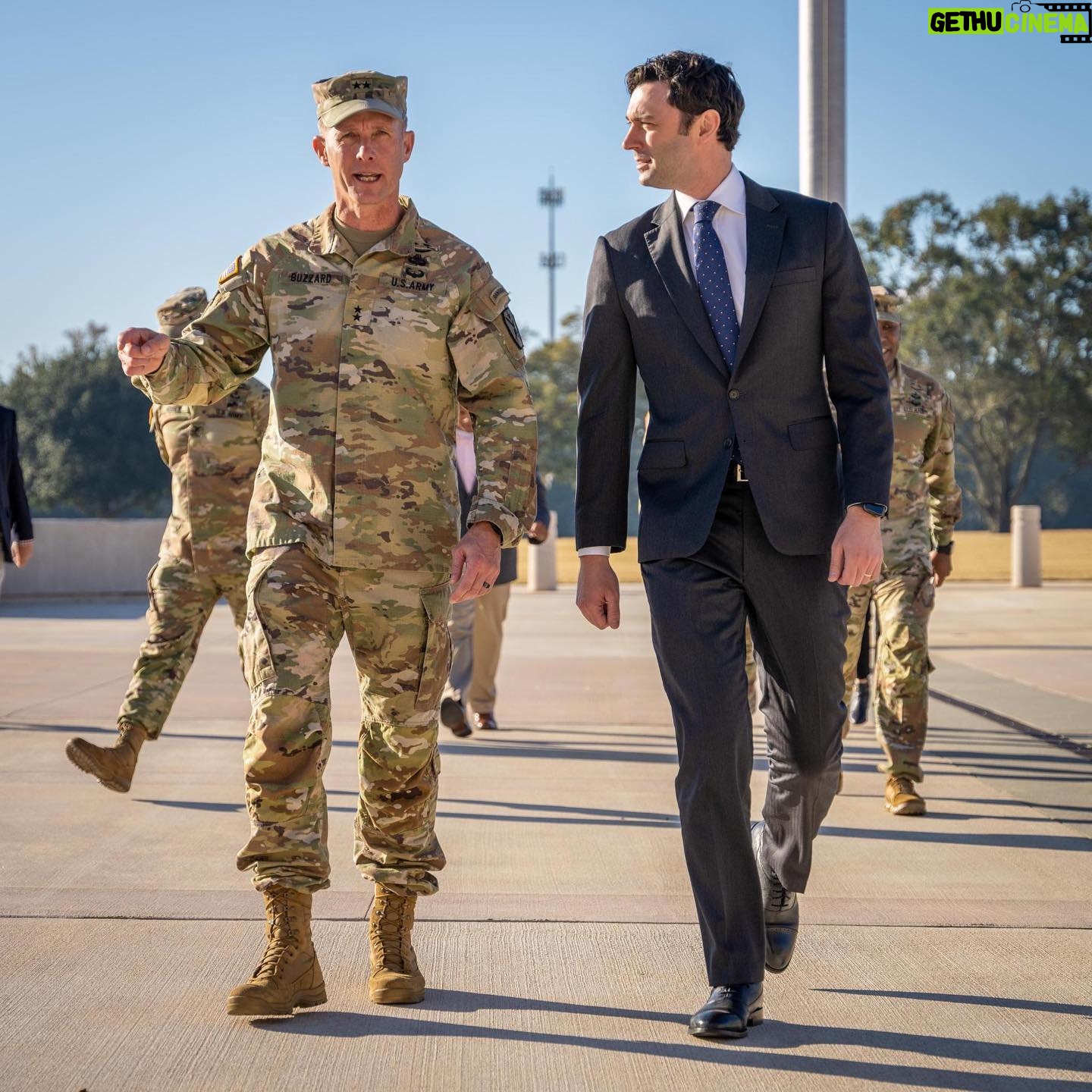 Jon Ossoff - 7.7K Likes - Thanks to ALL at Ft. Benning for your service, skill, and dedication.
I am working to upgrade daycares, barracks, and other facilities at bases across Georgia and the country.
With MG Curtis Buzzard.