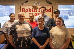 Jon Ossoff Instagram - Maebob’s Diner has been serving family-oriented Southern cooking in the heart of Irwinton, Ga. since 1976. 

Stopped in for lunch today after announcing we’d secured the funds for Wilkinson Co. to start building its first-ever sewer system. Thanks for feeding me and the team!

📸 by @_danielschwartz