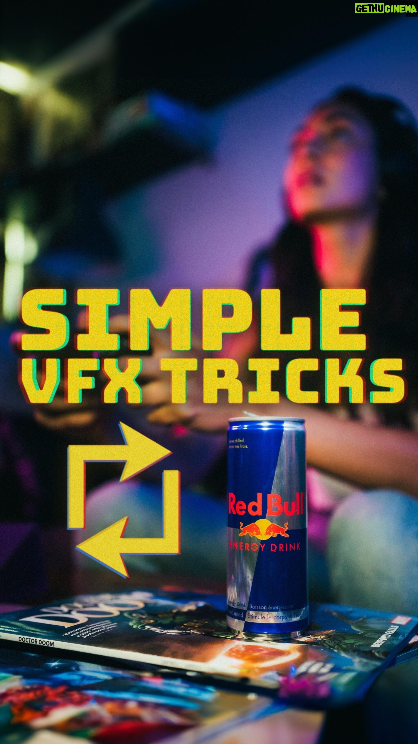 Jon Simonassi - 268 Likes - Fishing line was the real MVP here. #vfx
But seriously whilst making the can appear and disappear was relatively easy, making this spot make sense was anything but.
Creating this infinite loop of passing new cans of Red Bull basically made my brain bleed.
The female gamer has to pass a new can to her friend and then he has to have a fresh can to pass back to her to start the infinite loop and it’s this paradoxical snake eating its own tail effect of looping infinitely. Woah right?
Thanks to @redbullcanada for hiring me for this job.
@jhuze1988 for being my ever resourceful gaffer/cam-assist,
@vfxjenn for the additional effects,
And to @jasonkattides and @tanishathamma for making it look all to easy on-camera.
Shot on the @LumixUSA S1H with Lumix Pro lenses.
Color graded with @adobevideo Premiere Lumetri @dehancer.film
#perfectloop #visualfx #vfxshot #contentcreator #lumix #videogamer
Can you find the loop point??