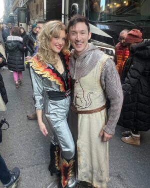 Jonalyn Saxer Instagram - There are a lot of great things about doing the parade, but to me, the best part is getting to cheer on friends in other casts. We get to giggle and take pics in our mismatched costumes. There’s no stress around the event, just joy and fun. And one of the many reasons I love Broadway. Love this community so damn much.