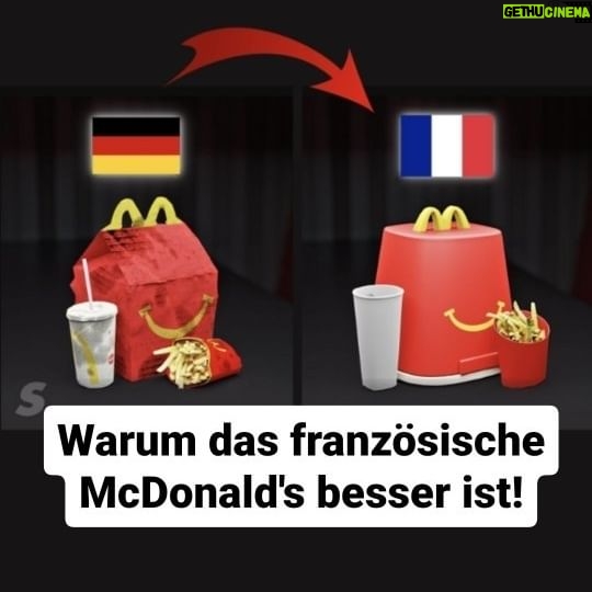 Jonas - 8.9K Likes - McDonald’s in Frankreich ist anders als in Deutschland. Warum ist das so? Was steckt dahinter?
#mcdonalds #mcdo #deutschland #frankreich #wiederverwendbar #verpackung #wissenswert #simplicissimus