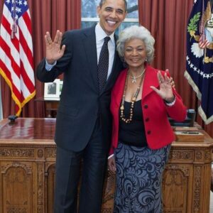 Jonathan Frakes Instagram - Happy Birthday @nichellenicholsofficial and Happy New Year Spock aka @BarackObama