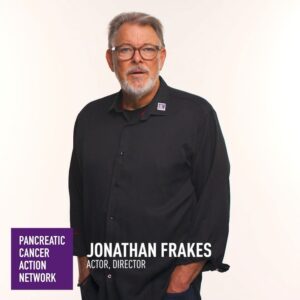 Jonathan Frakes Instagram - November is Pancreatic Cancer Awareness Month and I'm honored to be a part of @PanCAN's campaign to raise awareness about the urgent need for more pancreatic cancer research --in honor of my brother, Daniel, who passed away from the disease 24 years ago and my dear friend, @kittyswink – an 18 year survivor! PanCAN is funding cutting-edge research for earlier detection of pancreatic cancer and new treatment options and providing hope to patients and their families. Your support in this fight matters. Donate at pancan.org/awareness #PanCANawareness
 
 
 ​​