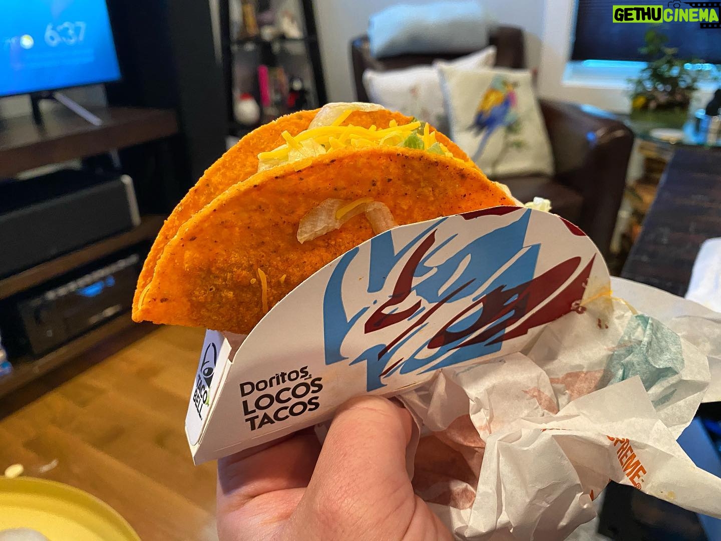 Jonathan Jafari - 86.7K Likes - My wife just actually ordered a taco from Taco Bell where the Shell is made out of Doritos and somehow deep down I get the feeling that something somewhere went very wrong/right