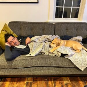 Jonathan Knight Instagram - Missing my two loves tonight…. @harley.rodriguez and Oliver