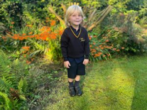 Jonnie Irwin Instagram - First day of school. I’m so proud of him I could burst. X