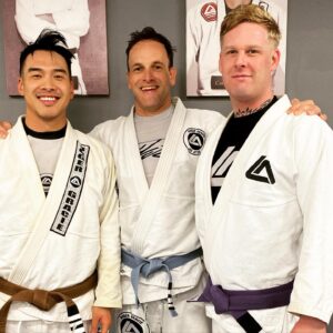 Jonny Lee Miller Instagram - No trip to London is complete without getting battered by your mates at @rogergracieacademy and getting some wisdom from @mauriciogomes.bjj and @brunozancaner