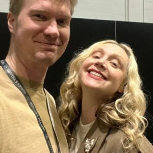 Joonas Suotamo Instagram - It was wonderful to catch up with @gwendolineuniverse & @andyserkis at Celebration. I was also lucky enough to meet @simonkass, Axe Woves himself!