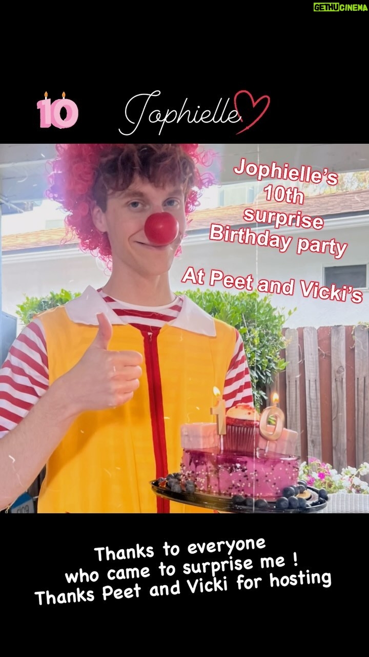 Jophielle Love - 4.4K Likes - Thank you for the surprise! To everyone that came to surprise me and have fun with me. I love being 10! And thanks for all the great birthday wishes online.