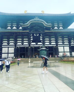 Jordan Calloway Instagram - Kuromon Market ✅
Nara Park ✅
Todai-ji Temple ✅✅✅
All done in my Tanjiro shorts ☔️… first time ever being in a typhoon 🤪