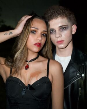 Jordan Clark Instagram - I bite…. You bleed… You may fight…. But I MUST feed 🩸 #vamplife #vampire #halloween #halloweencostume #halloweenmakeup 📸 @justin_rushetsky
