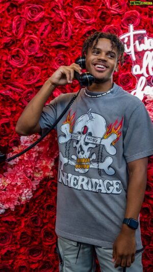 Jordan Fite Instagram - My dawg @jt.fite came thru today , rocking the Inheritage tee and stacked/flared pants in store 🤞🏽