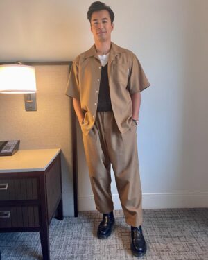 Jordan Rodrigues Instagram - I have to shout out the incredible women who made me look and feel like a million $$$

Styling: @tiffbrisenostylist 
Grooming: @colleendominique 
Wearing: @marni

#sdcc2022 #marni #mensfashion