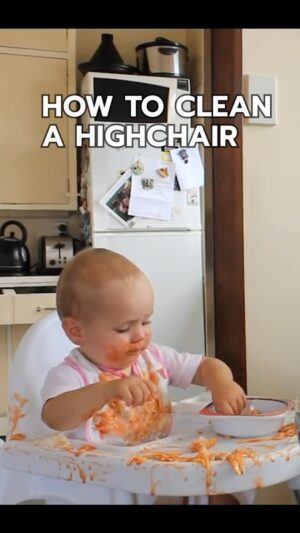 Jordan Watson Instagram - How to clean a highchair 
#parenting #parentlife #babyhack #howtodadnz