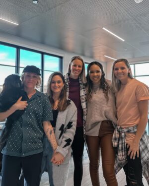 Jordan Whitley Instagram - Extremely thankful for these humans, for the love, vulnerability, hospitality, and grace they share with me each time I visit, and for their willingness to help me pull off the surprise on slide 2 🖤 Chicago may be cold rn, but I always have the warmest, coziest feelings when I’m surrounded by these 4. Til next time (and maybe next time you all can come to me bc it’s currently 75 in St Pete 🥰) #friendsgiving2022