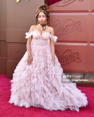 Jordyn Curet Instagram - more from the @wonkamovie 🍫✨💕
.
.
.
.
.
#jordyncuret #mayhementertainmentpr #wonka #wonkamovie #timotheechalamet #calahlane #itsmilladress #milladress