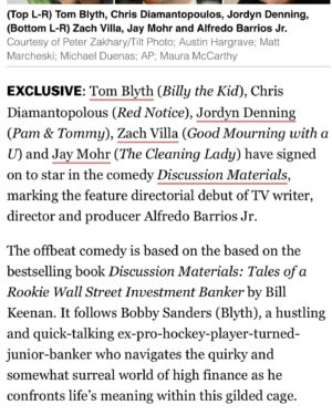 Jordyn Denning Instagram - ‼️ We’re making a movie! It’s equal parts smart and hilarious. If you are also smart and hilarious (or at least people tell you you are) you’ll probably love it. So excited and grateful to be a part of this creative team :)
