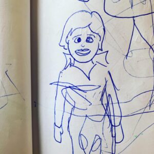 Jorge Ponce Instagram - Le he estado dibujando a Julia personajes de cuento. La Madrastra no me ha quedado mal, pero Blancanieves la he clavado.