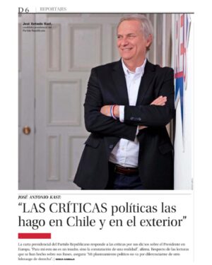 José Antonio Kast Instagram - Hoy en Reportajes de @elmercuriocl

¿Que opinan de la entrevista? Los leo 👀