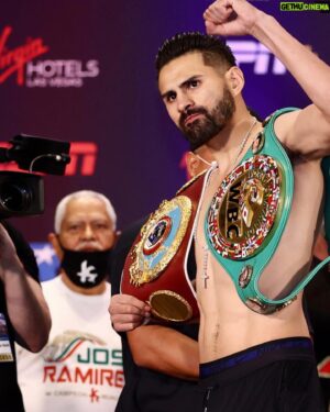 Jose Ramirez Instagram - Listo 👊🏽
Ready 👊🏽

#AllGloryToGod 
#Undisputed #WoldChampion

📸 @4mikeywilliams