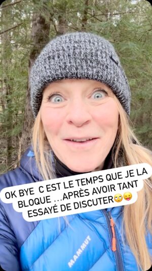 Josée Lavigueur Instagram - Ça ressemble à du harcèlement! J’en ai assez😫