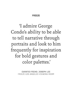 Joseph Lee Instagram - Joseph Lee’s Top Picks from the Frieze Los Angeles Viewing Room 2024 ⭐️🎨
 
The actor @joeyunlee of @netflix and @a24 series BEEF selects Yu-Xin Su’s poetic clock stuck between time zones, a dreamy bedroom scene by Hugh Steers and a portrait by George Condo, among others.
 
🔗 Hit the link in bio to read more, and explore the Frieze Viewing Room from 22 February – 8 March
 
#FriezeLA #Frieze #FriezeViewingRoom #CuratedPicks #JosephLee #BEEF 

1. Joseph Lee. Photo: Phil Chester
2. Hugh Steers, At the Mirror, 1987. @alexandergrayassociates 
4. Yu-Xin Su, Overseas Calls (San Francisco to Shanghai), 2022 @madeingallery 
6. George Condo, Old Man Portrait, 2011 @spruethmagers 
8. Claudia Keep, Heading North, 7:45pm, 2023. @parker.gallery