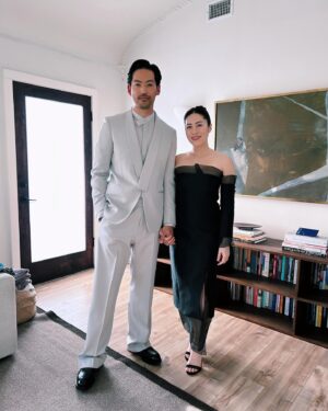 Joseph Lee Instagram - Had the best @televisionacad night celebrating with 🥩 family alongside the most beautiful date @dianaryu 

Thank you @zegnaofficial @cartier 
@jeanneyangstyle 
Grooming by @by.aikaflores