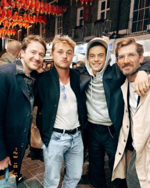 Joseph Mazzello Instagram - Look, sometimes you just give the people what they want.. London reunion in celebration of Ben’s film #UNICORNS What a tour de force, Benny. You’re brilliant.
