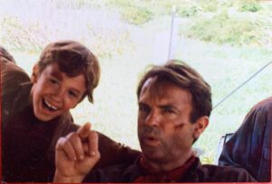 Joseph Mazzello Instagram - Thanks to everyone who joined my Jurassic Park watch party last Thursday! If you missed it, I posted links to the stream on my Twitter page. Here are some of the old photos I shared during the Q&A. I promise Sam isn’t giving me the finger in the first one!!