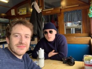 Joseph Mazzello Instagram - Oh the stories that camera could tell... (we’re in our blue period)