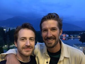 Joseph Mazzello Instagram - Happy Birthday to The Man, The Myth, The Legend, @mrgwilymlee One of my best friends in the entire world, now and forever. Here are some pictures from our incredible weekend getaway in the Swiss Alps this summer playing in the Omega Masters Pro/Am Tournament. The last picture is when he barged into my hotel room and opened the curtains to wake me up and force me to play in the tournament because I had chickened out. One of the many things I am eternally grateful to him for. Love you Gwil!