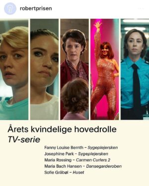 Josephine Park Instagram - Tusind tak for de fine Robertnomineringer i selskab med så dygtige mennesker. Det er jeg virkelig glad for❤️