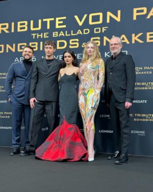 Josh Andrés Rivera Instagram - Kicked off @thehungergames: TBOSS press tour with the first stop in Berlin! Danke to all and to all a good wurst 🇩🇪🫶

Styled by: @mrenriquemelendez 
Grooming: Brigette Brenner 
Premiere look: @dior