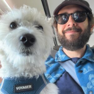 Josh Groban Instagram - Ok so I will always appreciate any company that wants to make pets happy. Honestly a dog friendly airline is something I have been wanting to see for a very very long time. Most airlines have made it so insanely difficult and stressful to travel with pets now, leaving me with such little trust or options (and that’s with a small dog!). When @barkair was announced and I needed to get cross country with my dude George I truly was excited to try it. This isn’t an ad. I loved it. The dogs were all super chill and excited to hang with each other and be pals and the crew went above and beyond to make it fun and low stress for them. More of this great pet attitude at high altitude please! 🐶✈️