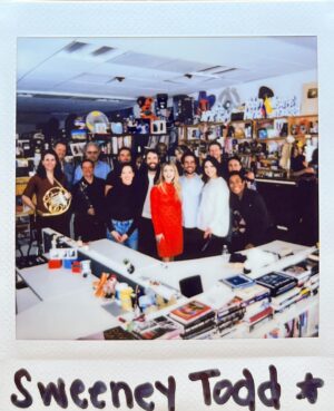 Josh Groban Instagram - #tinydesk • Expect a wave of emotions throughout this performance💈The @sweeneytoddbway cast take over the Tiny Desk!
⁠
Tomorrow only on npr.org/tinydesk or @nprmusic’s YouTube❗️