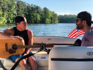 Josh Henderson Instagram - Such a great time playing music with friends in GODS country !! Love these people and this place 😍 📸 cred: @dabrewe