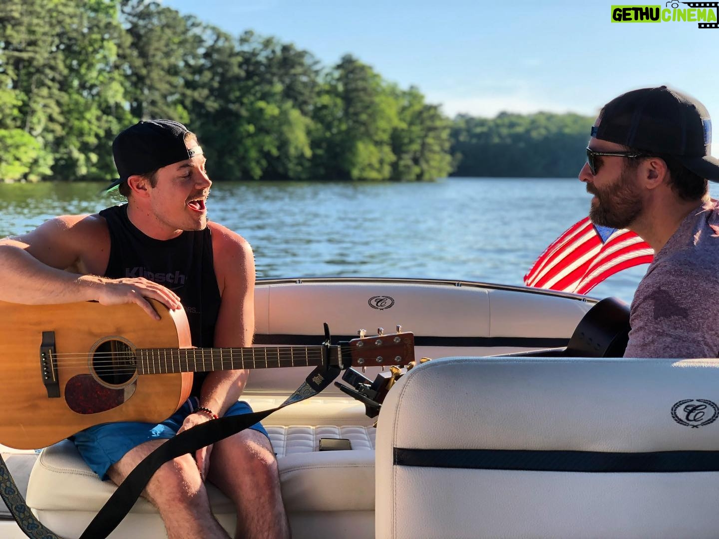 Josh Henderson - 4.5K Likes - Such a great time playing music with friends in GODS country !! Love these people and this place 😍 📸 cred: @dabrewe