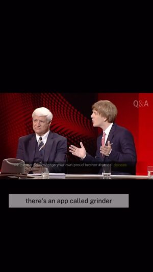 Josh Thomas Instagram - This was on QandA - 9 years ago! When I used to be so brave!

 #QandA #LGBT #ABCtv #BobKatter #NorthQld #auspol