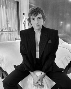 Josh Whitehouse Instagram - Thank you @ysl for a wonderful night in Paris at the Saint Laurent women’s show. It was stunning 🖤 thanks to @dorso for styling me and these pictures and the long list of everything else you do, thanks to @alexisdayhmu for my grooming and of course to @anniemajor and @emmanueltomasini for taking such great care of me! Congrats on a great show! #ysl