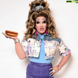 Joshua Grannell Instagram - OMG, what better way is there to spend July 4th in SF than to compete in one of my FOUR HOT DOG EATING CONTESTS at @dftsanfrancisco?!? Stuff your mouth with wieners in public! This is a free all-ages street party featuring live music, food, drag shows, DJs, dancing, vendors, and more. 5-10pm. Get your free ticket at dftsf.com
🌭🇺🇸🌭🇺🇸🌭🇺🇸
📷 @glamgender 
#dftsf #sf #sanfrancisco #downtownsf #intothestreetssf #intothestreets