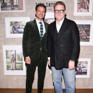 Joshua Jackson Instagram - Thank you @toddsnyderny for getting me all dressed up last night. And congrats to @mattbomer on the new campaign, you handsome devil. 

And @dianaschmidtke1 thanks as always for getting me together.